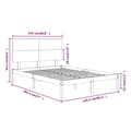 Miniatyrbillede 7 af 7: Sengeramme 120x190 cm Small Double massivt træ hvid - Sengeramme - Sengerammer - Home & Living