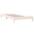 Pikkukuva 8 / 11: Pinottava sänky valkoinen 90x190 cm täysi mänty - Pinottava Sänky - Pinottavat Sängyt - Home & Living