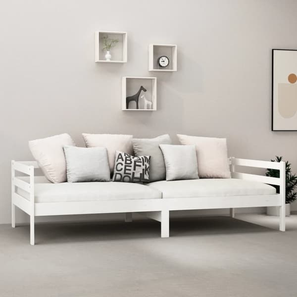 Dagbädd vit massiv furu 90x200 cm - Dagbädd - Dagbäddar - Home & Living