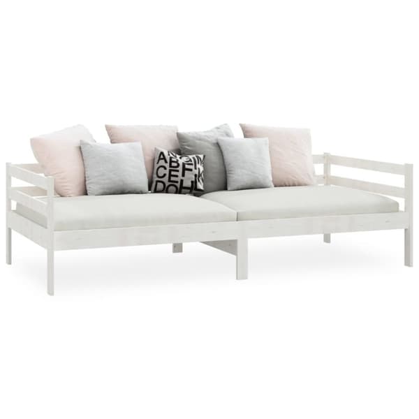 Dagbädd vit massiv furu 90x200 cm - Dagbädd - Dagbäddar - Home & Living