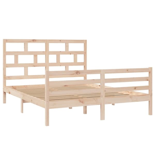Sängram massiv furu 160x200 cm - Sängram - Sängramar - Home & Living
