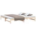 Miniatyrbillede 4 af 11: Daybed med udtræk 2x(80x200) cm massivt fyrretræ - Daybed - Daybeds - Home & Living