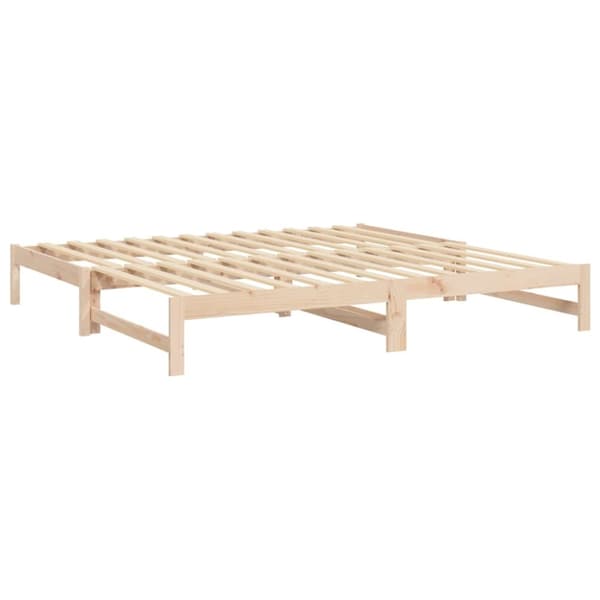 Daybed med udtræk 2x(80x200) cm massivt fyrretræ - Daybed - Daybeds - Home & Living