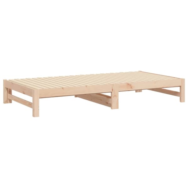 Daybed med udtræk 2x(80x200) cm massivt fyrretræ - Daybed - Daybeds - Home & Living