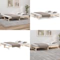 Miniatyrbillede 1 af 11: Daybed med udtræk 2x(80x200) cm massivt fyrretræ - Daybed - Daybeds - Home & Living