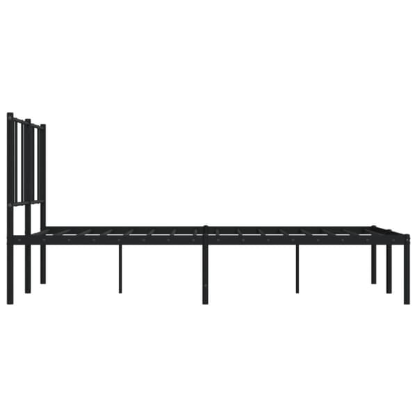 Sengeramme med sengegavl 140x200 cm metal sort - Sengestel - Sengeramme - Home & Living