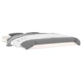 Miniatyrbillede 3 af 9: Sengeramme 150x200 cm kingsize massivt fyrretræ hvid - Sengestel - Sengeramme - Home & Living
