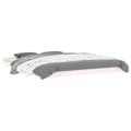 Miniatyrbillede 4 af 9: Sengeramme 150x200 cm kingsize massivt fyrretræ hvid - Sengestel - Sengeramme - Home & Living