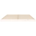 Miniatyrbillede 6 af 9: Sengeramme 150x200 cm kingsize massivt fyrretræ hvid - Sengestel - Sengeramme - Home & Living