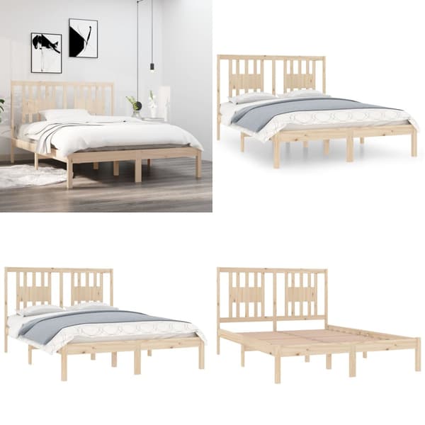 Sängram massiv furu 120x200 cm - Sängram - Sängramar - Home & Living