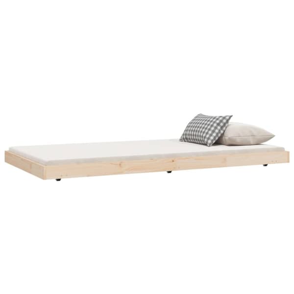 Sengeramme 100x200 cm massivt fyrretræ - Sengestel - Sengeramme - Home & Living