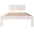 Miniatyrbillede 5 af 9: Sengeramme 90x200 cm massivt fyrretræ hvid - Sengeramme - Sengerammer - Home & Living