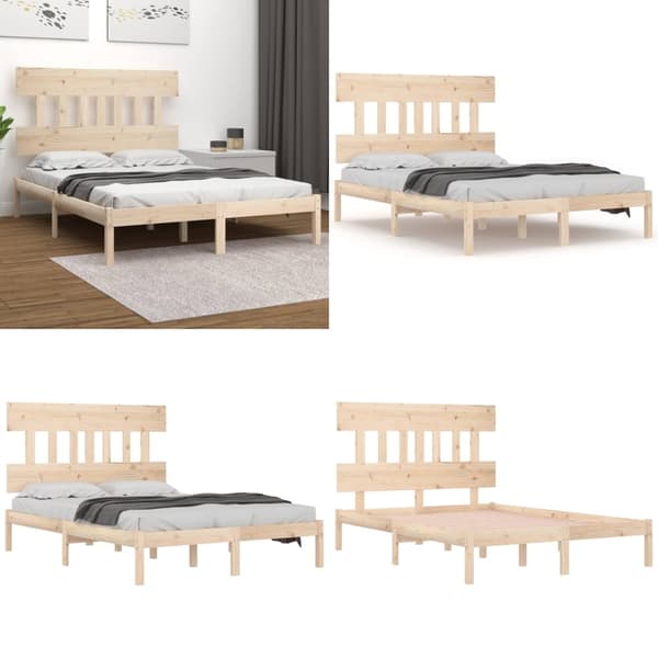Sengeramme 120x190 cm massivt træ - Sengeramme - Sengerammer - Home & Living