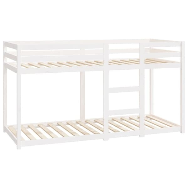 Våningssäng vit 80x200 cm massiv furu - Våningssäng - Våningssängar - Home & Living