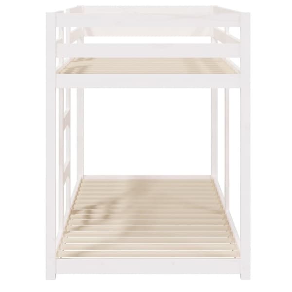 Våningssäng vit 80x200 cm massiv furu - Våningssäng - Våningssängar - Home & Living
