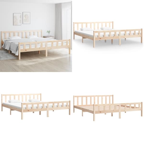 Sengeramme 160x200 cm massivt træ - Sengeramme - Sengerammer - Home & Living
