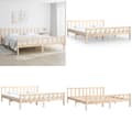 Miniatyrbillede 1 af 10: Sengeramme 160x200 cm massivt træ - Sengeramme - Sengerammer - Home & Living