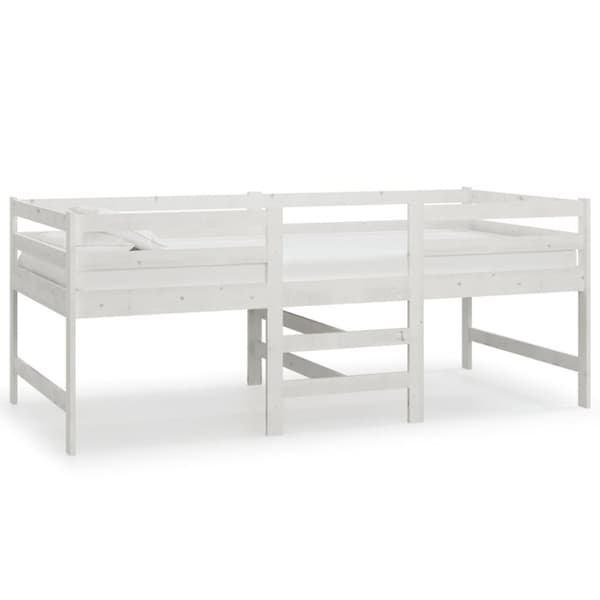 Sengeramme 90x200 cm massivt fyrretræ hvid - Sengeramme - Sengerammer - Home & Living