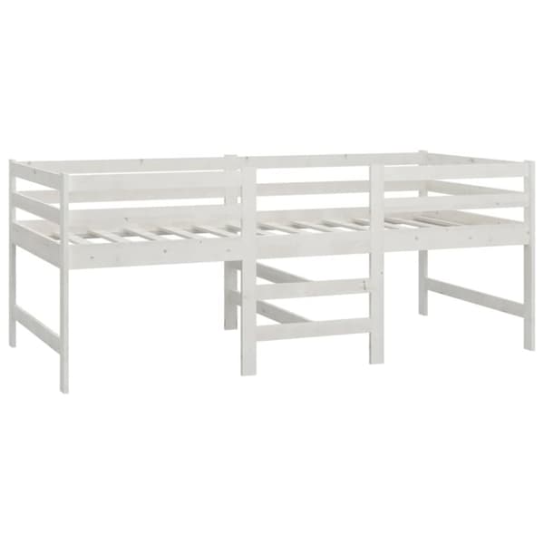Sengeramme 90x200 cm massivt fyrretræ hvid - Sengeramme - Sengerammer - Home & Living