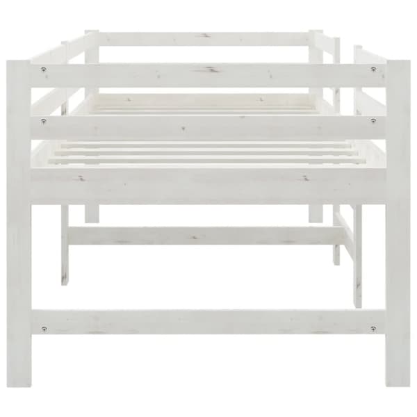 Sengeramme 90x200 cm massivt fyrretræ hvid - Sengeramme - Sengerammer - Home & Living