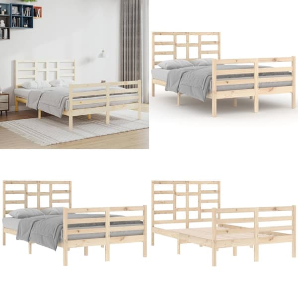 Sengeramme 120x200 cm massivt træ - Sengeramme - Sengerammer - Home & Living