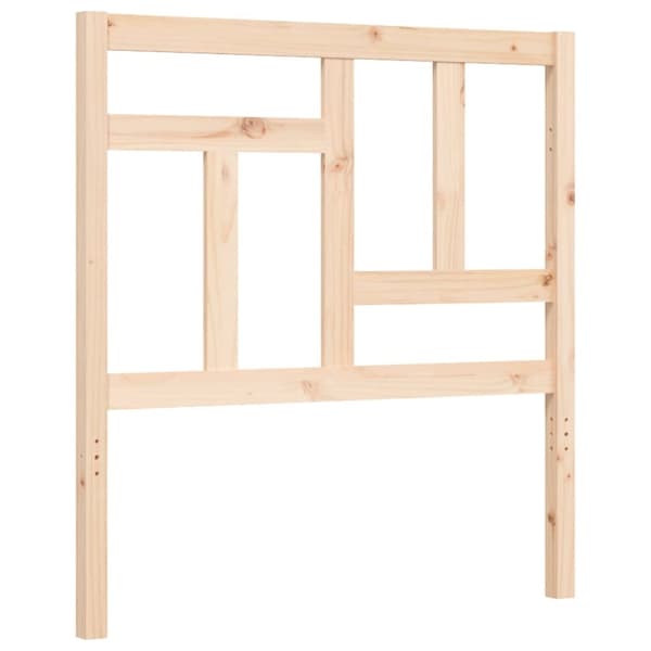 Sengeramme med sengegavl 90x200 cm massivt træ - Sengeramme - Sengerammer - Home & Living