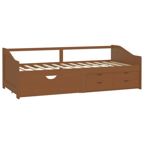 Päivävuode 3-istuttava laatikoilla hunajanrusk. Mänty 90x200 cm - Päivävuode - Päivävuoteet - Home & Living