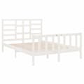 Miniatyrbillede 5 af 7: Sengeramme 140x190 cm massivt træ hvid - Sengeramme - Sengerammer - Home & Living