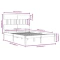 Miniatyrbillede 7 af 7: Sengeramme 120x200 cm massivt træ hvid - Sengeramme - Sengerammer - Home & Living