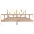 Miniatyrbillede 5 af 10: Sengeramme 200x200 cm massivt fyrretræ - Sengeramme - Sengerammer - Home & Living