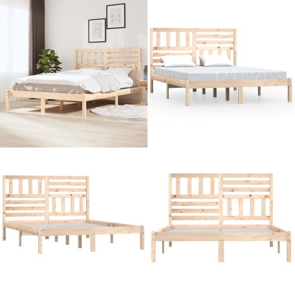 Sängynrunko 120x190 cm Small Double täysi mänty - Sängynrunko - Sängynrungot - Home & Living