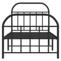 Pikkukuva 7 / 11: Metallinen sängynrunko päädyillä musta 90x200 cm - Sängynrunko - Sängynrungot - Home & Living