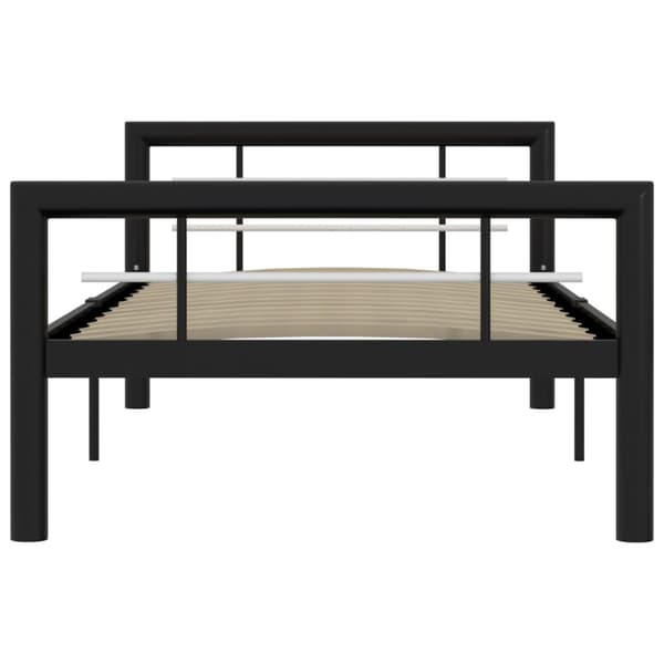 Sengestel 90x200 cm metal sort og hvid - Sengestel - Sengeramme - Home & Living