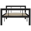 Miniatyrbillede 4 af 7: Sengestel 90x200 cm metal sort og hvid - Sengestel - Sengeramme - Home & Living