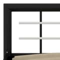 Miniatyrbillede 6 af 7: Sengestel 90x200 cm metal sort og hvid - Sengestel - Sengeramme - Home & Living