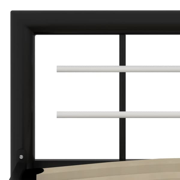 Sengestel 90x200 cm metal sort og hvid - Sengestel - Sengeramme - Home & Living