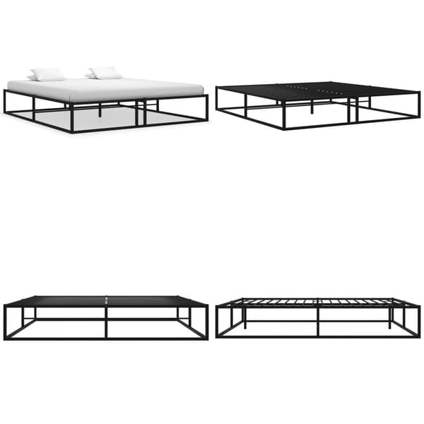 Sengestel 200x200 cm metal sort - Sengestel - Sengeramme - Home & Living