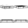 Miniatyrbillede 1 af 8: Sengestel 200x200 cm metal sort - Sengestel - Sengeramme - Home & Living