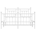 Pikkukuva 7 / 11: Metallinen sängynrunko päädyillä valkoinen 140x190 cm - Sängynrunko -sängynrungot - Varavuode - Home & Living