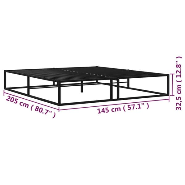 Sengestel 140x200 cm metal sort - Sengestel - Sengeramme - Home & Living