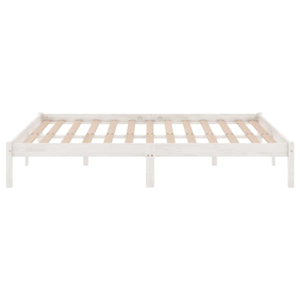 Sengestel 120x200 cm massivt fyrretræ hvid - Sengestel - Sengeramme - Home & Living