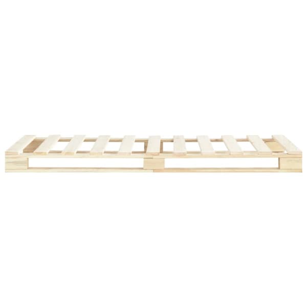Palleseng massivt fyrretræ 100 x 200 cm - Sengeramme - Sengerammer - Home & Living