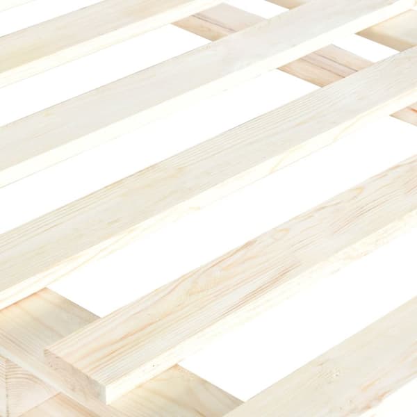 Palleseng massivt fyrretræ 100 x 200 cm - Sengeramme - Sengerammer - Home & Living