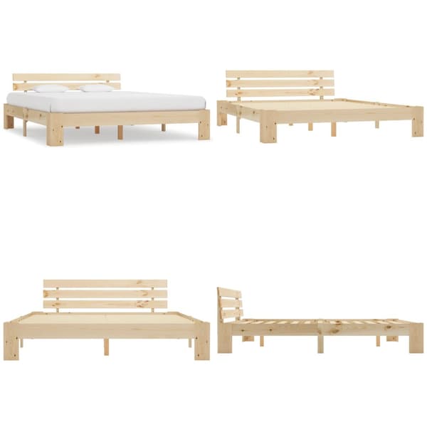 Sängram massiv furu 180x200 cm - Sängram - Säng Ram - Home & Living