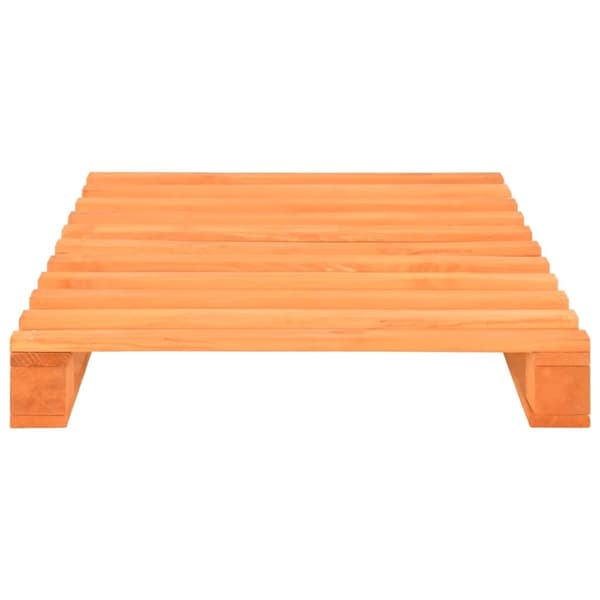 Palleseng massivt fyrretræ 100 x 200 cm brun - Sengeramme - Sengerammer - Home & Living