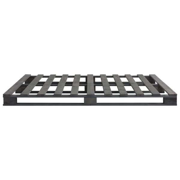 Palleseng massivt fyrretræ 200 x 200 cm grå - Sengestel - Sengeramme - Home & Living