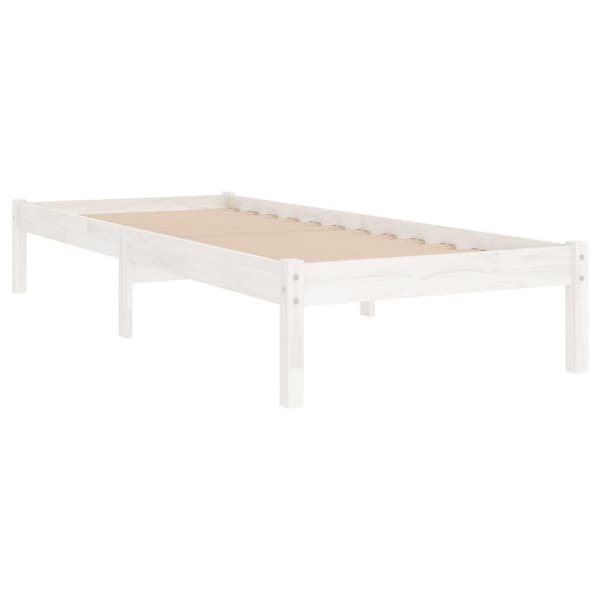 Sengeramme 90x190 cm Single massivt træ hvid - Sengestel - Sengeramme - Home & Living