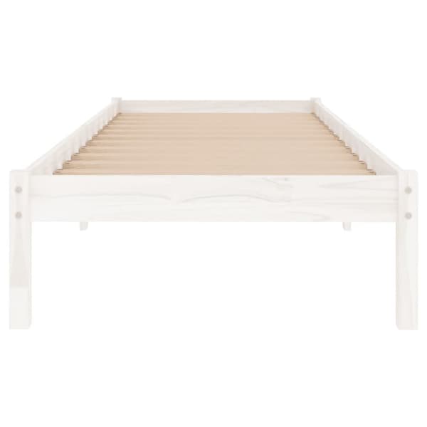 Sengeramme 90x190 cm Single massivt træ hvid - Sengestel - Sengeramme - Home & Living