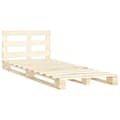 Miniatyrbillede 3 af 8: Palleseng massivt fyrretræ 120 x 200 cm - Sengeramme - Sengerammer - Home & Living