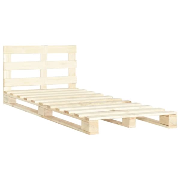Palleseng massivt fyrretræ 120 x 200 cm - Sengeramme - Sengerammer - Home & Living